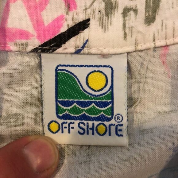 Rare 1980’s Vintage graffiti “Punk Band” Short-Sleeved Button Down - Picture 4 of 7